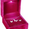 2 Pc Butterfly Earrings & Necklace Set