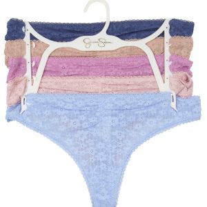Women's 5 Pk Lace Thongs