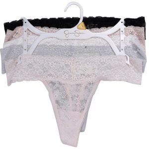 Women's 5 Pk Lace Thong Panties