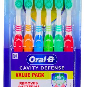 6 Pk Cavity Defense Toothbrushes