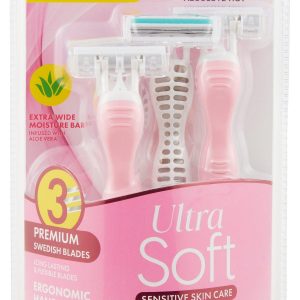 3 Pk Swedish Blades Disposable Razors