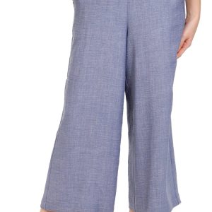 Women's Solid Wide Leg Pants