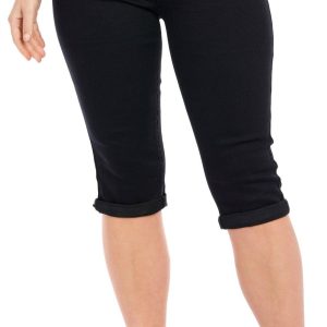Women's Solid Denim Capris