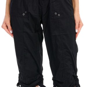 Women's Petite Solid Capris