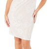 Women's Solid Floral Lace Dress