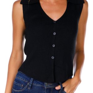 Juniors Button Up Vest