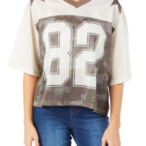 Juniors 82 Camo Jersey Top