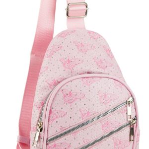 Star Butterfly Print Sling Backpack