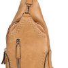 Faux Leather Sling Bag