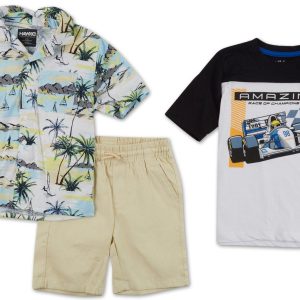 Little Boys 3 Pc Shorts Set