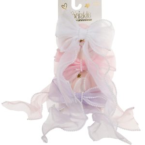 Girls 3 Pk Satin Hair Bows
