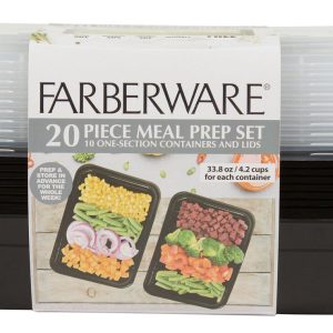 24 Pk Meal Prep Food Containers