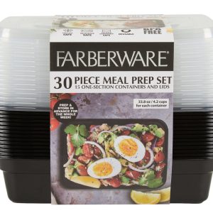 30 Pk Meal Prep Food Containers