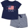 Baby Boys 2 Pc Americana Shorts Set
